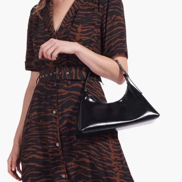 STAUD Black Leather Shoulder Bag - Picture 2 of 6